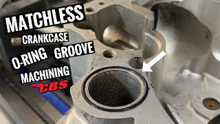 Matchless Crankcase ORing Groove Machining [upl. by Spielman]