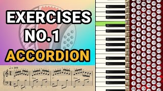 Accordion Tutorial  Exercises Accordion  NO1 [upl. by Attenor491]