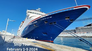 Carnival Elation Ship Tour  February 15 2024 [upl. by Neveda]