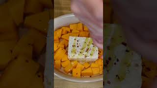 Feta pasta but make it fall 🍁 pastarecipe fetapasta dinnerrecipe shorts asmr [upl. by Ezechiel]