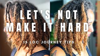 WHAT TO EXPECT IN FIRST YEAR OF YOUR LOC JOURNEY PART 2  15 MORE TIPS FOR STARTER LOCS 🤯 [upl. by Shirlee]