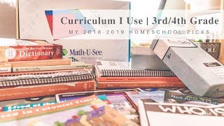 3RD4TH GRADE CURRICULUM I USE  MY 20182019 HOMESCHOOL PICKS [upl. by Codee]