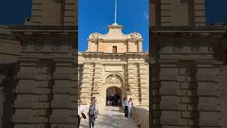 Mdina Gates Malta Game of Thrones filming spot for season 1 exterior entrance to Kings Landing [upl. by Yalhsa]