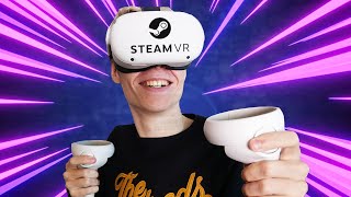 How To Play Oculus amp Steam PC VR Games On Your Oculus Meta Quest 2 [upl. by Ahsieket]