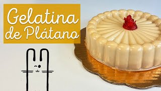 Postre cremoso de 3 leches con plátano 🍌 🍌 Receta de GELATINA DE PLÁTANO  GELATINA DE LECHE [upl. by Yasmar133]