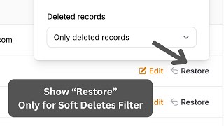 Filament Table Show Restore Action Only with Trashed Filter [upl. by Bull732]
