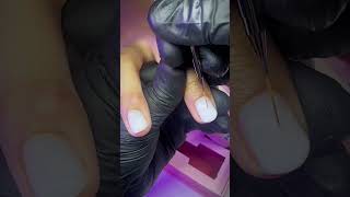 Rubber base application ❤️‍🔥❤️‍🔥❤️‍🔥 nails rubberbase naturalnails [upl. by Mitran]