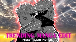 Trending Manga Edit Preset  Alight Motion part 9 [upl. by Eiramlatsyrk385]