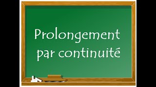 TD 11 étude dun prolongement par continuité [upl. by Amalbena]