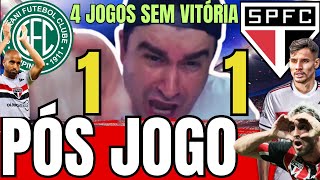 PÓS JOGO GUARANI 1X1 SPFC l VERGONHA EM CAMPINAS l 4 JOGOS SEM VITÓRIAS l ANÁLISE E NOTAS CATADO [upl. by Ailugram]