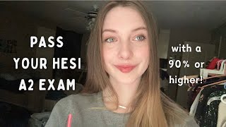 PASS YOUR HESI A2 EXAM WITH ABOVE A 90  How I made a 956 on my HESI [upl. by Perce]