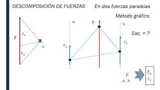 DESCOMPOSICIÓN DE FUERZAS 2 PARALELAS [upl. by Tymothy]