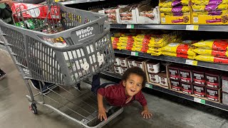 Winco grocery shopping with my two boys silly Eezy [upl. by Utley]