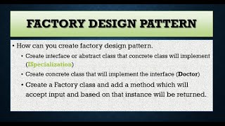 What Is Factory Design Pattern [upl. by Nerissa]