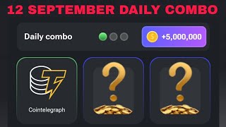 12 SEPTEMBER HAMSTER KOMBAT DAILY COMBO CARDS TODAY [upl. by Ahsiel780]