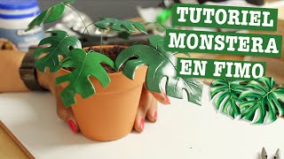 PLANTE MONSTERA EN FIMO [upl. by Uhej648]