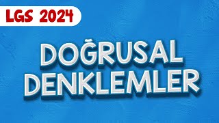 Doğrusal Denklemler  LGS Matematik [upl. by Sifan]