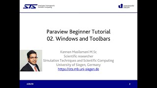 Paraview Beginner Tutorial 02 Windows and Toolbars [upl. by Seale909]