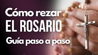 CÓMO REZAR el Rosario católico paso a paso [upl. by Ayotahc985]