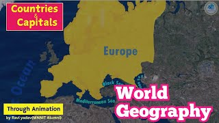 World Geography  Europe  Countries amp Capitals  UPSCSSCPCS  by Ravi YadavMNNIT Alumni [upl. by Laband]