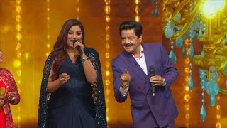 Udit Narayan X Shreya Ghoshal Live singing Bairi Piya Indian Idol Best Moments live singing [upl. by Latsyrhk647]