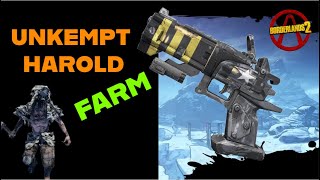 BORDERLANDS 2 Unkempt Harold EASY Low Level FARM [upl. by Herm]