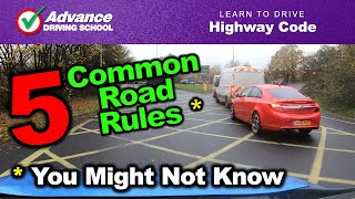 5 Common Road Rules You Might Not Know  Learn to drive Highway Code [upl. by Singer470]