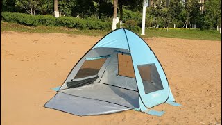 TOBTOS Pop Up Beach Tent  Setup and Folding Guide [upl. by Emelyne682]