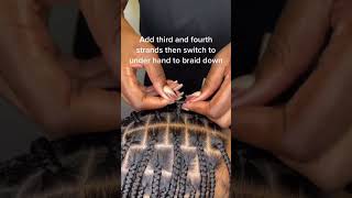 How To Start Knotless Braids [upl. by Kondon920]