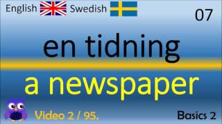 02 Basics 2 Grunderna Svenska  Engelska Ord Engelska ordet engelska språket ordLär dig Engelska [upl. by Marba]