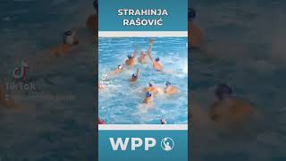 Water polo goal from the post by Strahinja Rasovic shorts pallanuoto vaterpolo sport goals [upl. by Nettie]