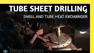 Tube sheet drilling for shell and tube heat exchanger [upl. by Atinele]