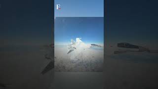 Watch Russian Su35 Makes quotUnsafequot Pass next to American F16  Subscribe to Firstpost [upl. by Ahsened312]