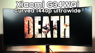 MOST AFFORDABLE curved 1440p ultrawide Xiaomi G34WQi review [upl. by Shela]