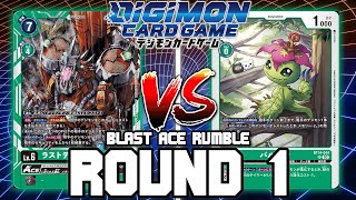 RustTyrannomon ACE VS Palmon  Digimon Card Game BT14 Blast Ace Rumble ROUND 1 [upl. by Kirenoj511]