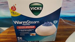 How to use the Vicks Warm Steam Vaporizer and Humidifier [upl. by Dirraj]