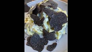 Black Perigord Truffle Pasta with Cream Sauce [upl. by Newmann]