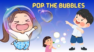 pop the bubbles song for kids  bubbles rhyme  Giggles and verses [upl. by Ttehc]