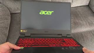 Acer Nitro 5 AN5155857Y8 Gaming Laptop  Intel Core i512500H  NVIDIA GeForce RTX 3050 [upl. by Coniah]