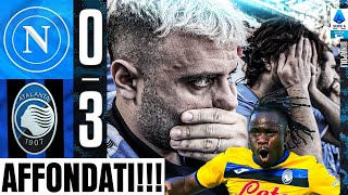 😓AFFONDATI NAPOLI 03 ATALANTA  LIVE REACTION NAPOLETANI AL MARADONA HD [upl. by Bellew]