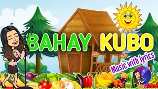 BAHAY KUBO Music with LyricsKaraoke  Filipino Song [upl. by Baldridge]