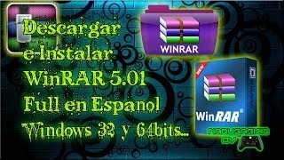 Descargar e Instalar Nuevo WinRAR 501 full ESPAÑOL 32 y 64bits con Medicina [upl. by Adala]