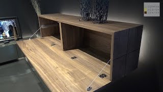 Floating Sideboard Walnut Bedroom NYC  Gentis by Hulsta [upl. by Nnaj]