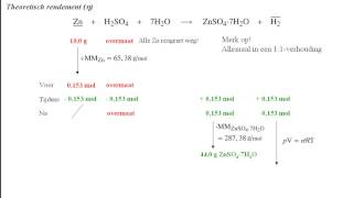 Theoretische rendement voor de berekening van waterstofgas [upl. by Ludwog734]