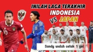 Laga Terakhir Indonesia lawan Jepang  Piala Asia 2023 timnassenior timnasjepang [upl. by Uke]