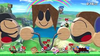 Super Smash Bros Ultimate  Custom Stage SonicSong182 Ames and Kn do Skip Rope and Cell Phones [upl. by Kling]