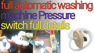 Pressure switch washing machine  fully automatic washing machine pressure switch repair or cheak [upl. by Rhodia]