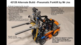 Forklift 42128 B Model  Lego Technic [upl. by Dallon]