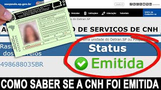 COMO SABER SE SUA CNH FOI EMITIDA E ESTÁ PRONTA  DEPOIS QUE PASSOU NOS EXAMES [upl. by Lorrin13]