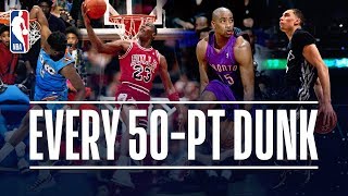 Every 50Point Dunk In NBA Dunk Contest History 19842019 [upl. by Cilegna6]